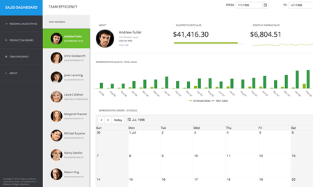Telerik Northwind Dashboard